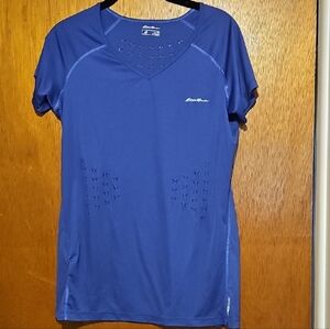 Eddie Bauer Purple Short-Sleeve Top